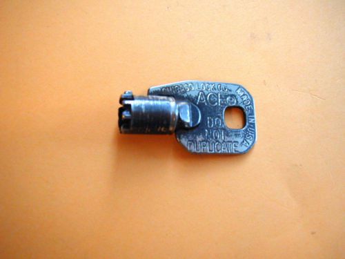Vintage Used Chicago Lock Co USA ACE PAA 5 PAA5 Vending Machine Lock Key Keys