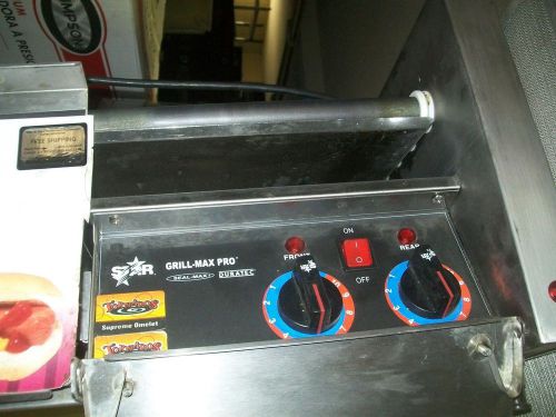 Star hot dog roller, max pro, big one, 115v, w bun storage, 900 items on e bay for sale