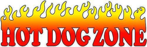 Concession Hot Dog Hot Dogs Cart Food Sign Decal 28&#034;