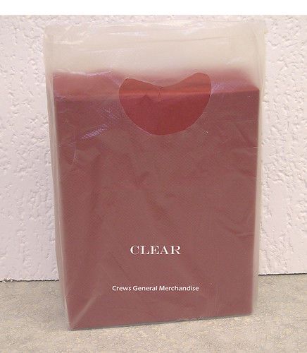 100 clear plastic merchandise shopping bags 7x3x12&#034; for sale