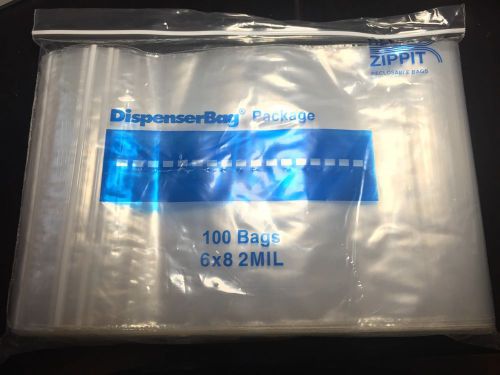 100 6x8 Reclosable Resealable Poly Plastic ZipLock Bag Ziploc 2 MIL High Quality