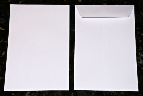 500 pack - 6 x 9 catalog envelopes - 24 # white wove open end mailing envelopes for sale