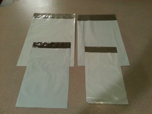 32 bags -8 each 6x9, 7.5x10.5, 9x12, 10x13 Poly Mailers Envelopes Shipping Bags