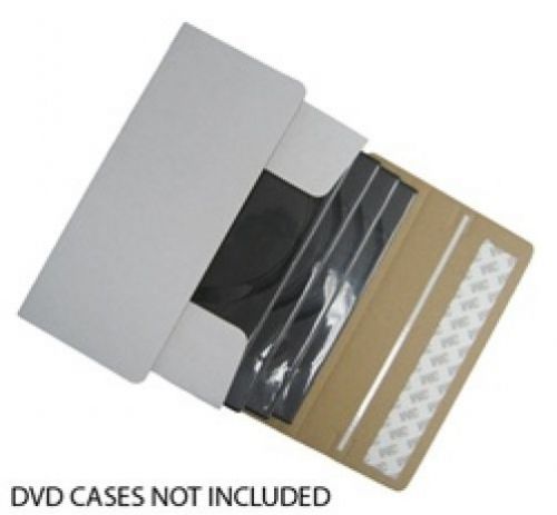 25 DVD Cardboard Box Self Seal Mailers (Ship 1-4 DVDs in DVD Cases)