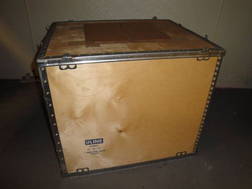 ULINE - S-9921 - 24 x 20 x 20&#034; - WOOD SHIPPING CRATE
