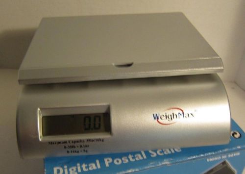 Weighmax digital postal scale 35 lbs capacity kg g lb &amp; oz units w-2822 shipping for sale