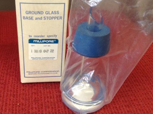 Millipore - Catalog #XX10 047 22 - Ground Glass Base and Stopper - NEW