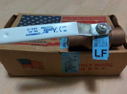 Apollo 70lf-247-01 bronze ball valve 1 1/2&#034; non-thread,max.press.600 psi *new* for sale