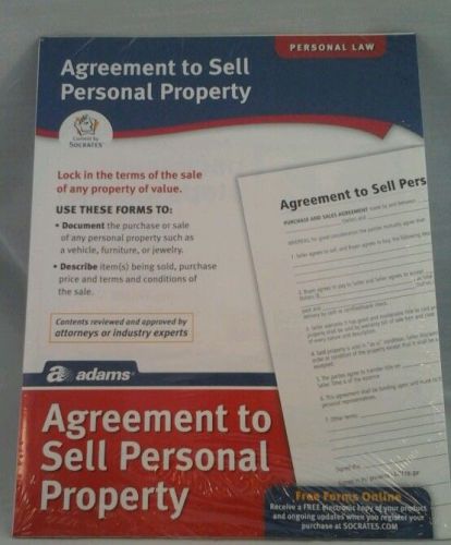 8-Pack of Agreement to Sell Personal Property Personal Law Legal Documents