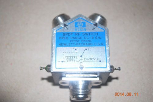 HP 8761B SPDT RF Switch, DC-18GHz, N-Type (F), 24-30VDC