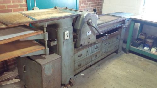 Vandercook 219 proof press w/ block leveler and type high guage - 1953 vintage for sale