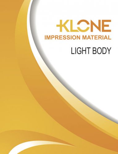 Klone super hydrophilic impression material light body regular set for sale