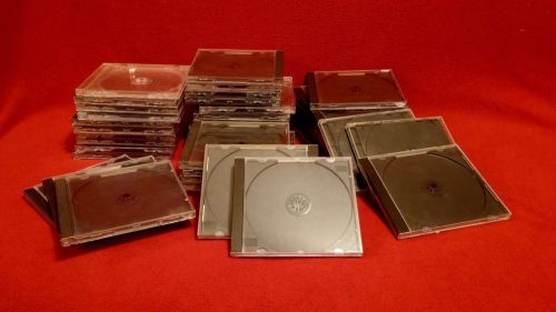 LOT OF 70 USED EMPTY CD JEWEL CASES - FREE SHIPPING