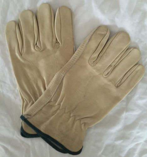 Genuine Leather Work/Gardening - Large Relaxed Fit Gloves