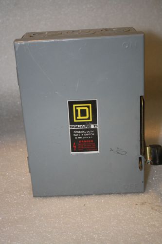 SQUARE D GENERAL DUTY SAFETY SWITCH  30 A 240 VAC DU321