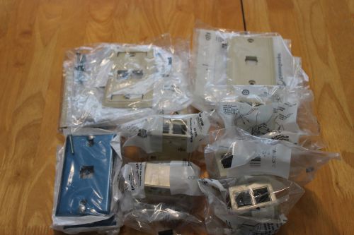 Commscope Systimax 17 Count Plastic and Metal Faceplate and Box Lot
