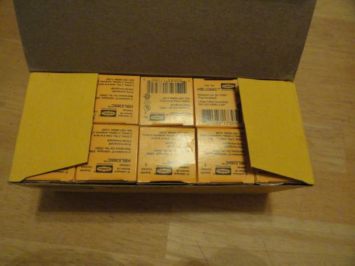 Box of(10) hubbell 5366c 20-125v cord caps 2pole 3wire grounding **new** for sale