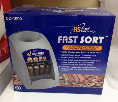 Royal sovereign co-1000 fast-sort electric high-speed coin sorter for sale