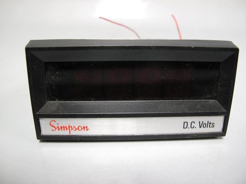 Simpson DC Volt Meter Model 2865