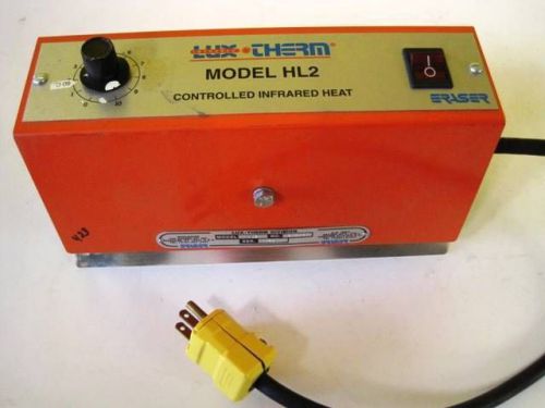 Lux-Therm Eraser Portable Infrared Heater HL2 500W 115V 60Hz Used w/ plug Orange