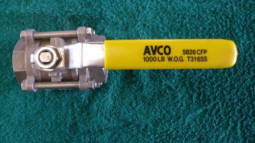 AVCO   1.5&#034;   1-1/2&#034;  Ball valve