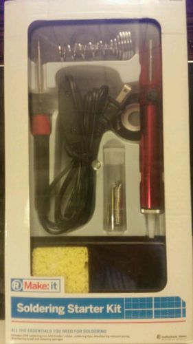 Radioshack make: it 20w soldering starter kit for sale
