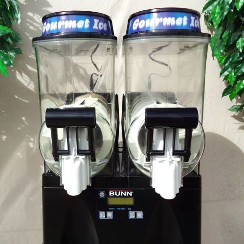 Bunn Slush Slushy Machine Frozen Drinks Granita Ultra 2 Black 2 Hopper