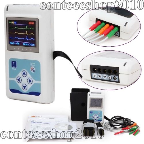 US Stock! Dynamic ECG System TLC9803,CONTEC,3-Channel Holter ECG 24Hs Record