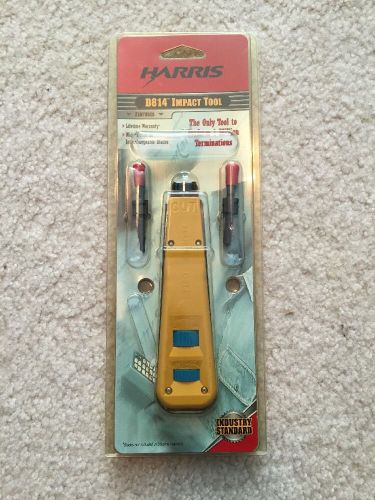 Harris (Fluke Networks) D814 Punch Down Impact Tool With 66 And 110 Blades NEW