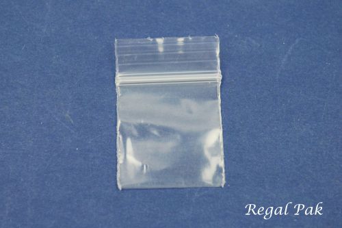Reclosable 2 Mil Plain Zipper Bags (100 Pieces In A Pack) 1&#034; X 1&#034;