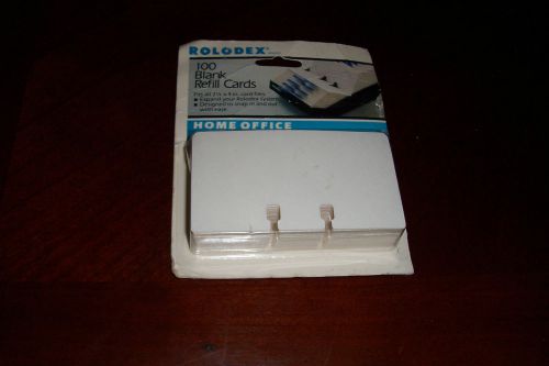 Rolodex 100 Blank Refill Cards 2 1/4&#034; x 4&#034; Sealed in Original Package