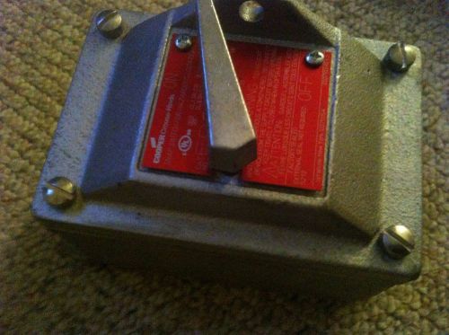 Cooper crouse hinds edsc2129 3/4&#034; explosion proof 1 pole snap switch nib for sale
