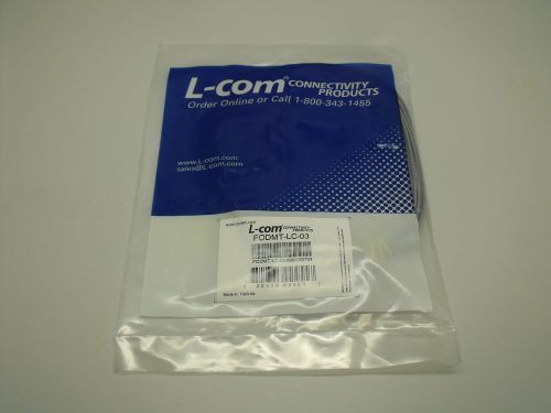 L-COM OM1 62.5/125, Multimode Fiber Cable, MT-RJ / Dual LC, FODMT-LC-03, 3.0m