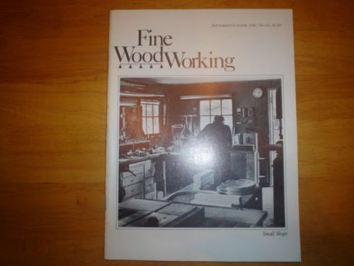 Vintage fine woodworking magazine taunton press issue no24 sept oct 1980 for sale