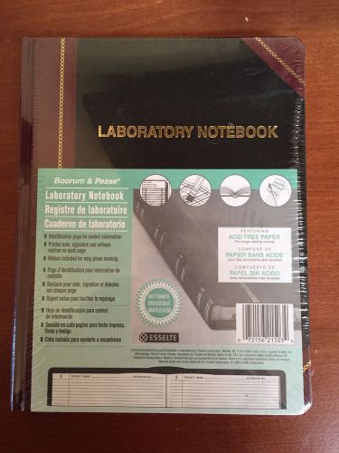 NEW!  Laboratory Notebook Black/Burgandy  Boorum &amp; Pease  L21-300-R