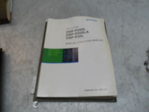 Okuma CNC System Special Function Manual, LE32-110, Used