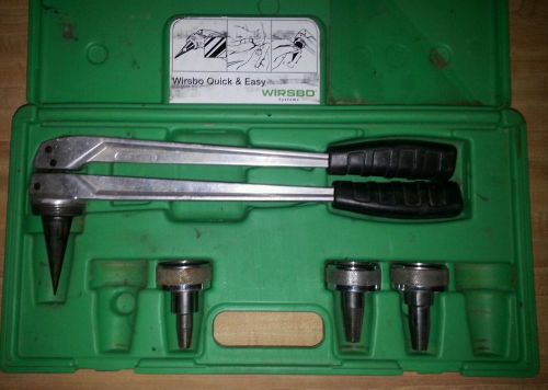 Wirsbo tubing pipe expander tool kit with 3 heads for sale