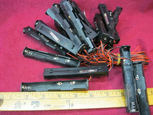 UM-3X2 AA Battery Holder with switch and 20&#034; wires lot of 20