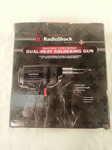 Radioshack heavy-duty dual-heat soldering gun w/ light - 150/230-watt new for sale