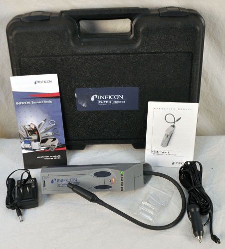 Inficon d-tek select refrigerant leak detector -- no reserve &amp; free shipping for sale