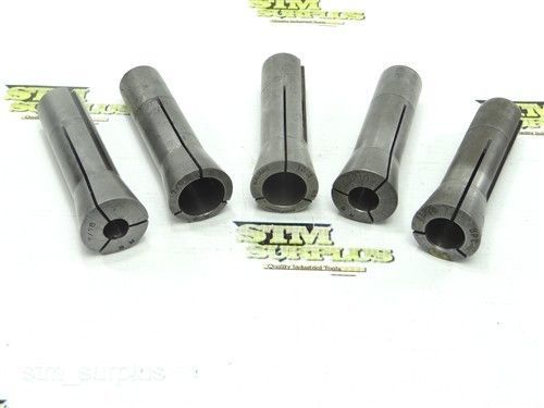 LOT OF 5 R8 COLLETS 7/16&#034; TO 7/8&#034; RELIANCE NEALSKOKIE