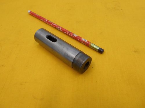 1 morse taper x 1&#034; od tool holder bushing drill turret lathe mill cnc socket w&amp;s for sale