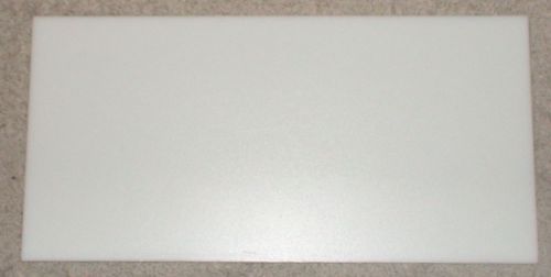 White Polypropylene 1.25&#034; Thick Plastic Remnant 12&#034; x 14.820&#034;