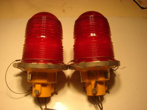 (2) crouse hiinds l810 obstruction / tower light/ airport/ beacon fixtures 50033 for sale