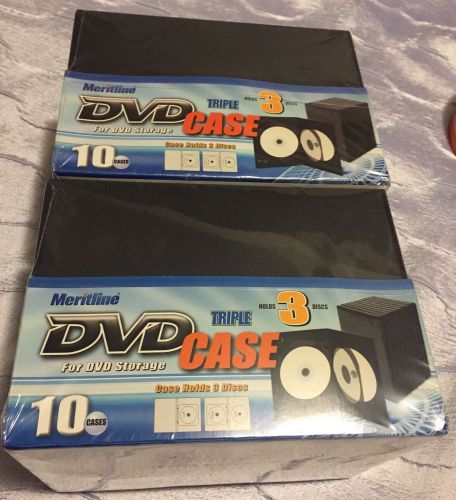 20 Pack 3-disc BLANK DVD CASES