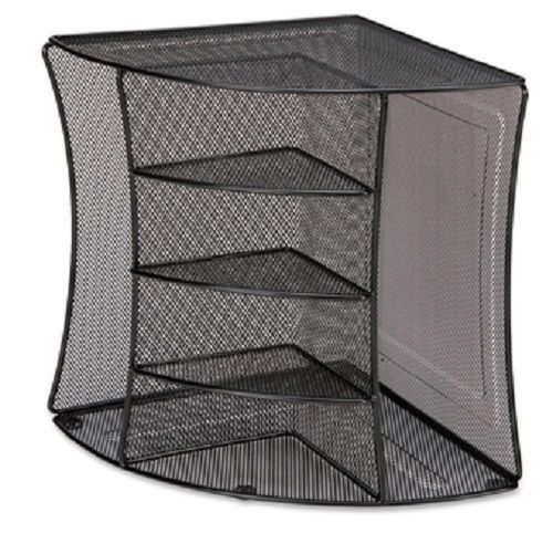 Corner desk organizer desktop storage furniture home office pockets mesh for sale