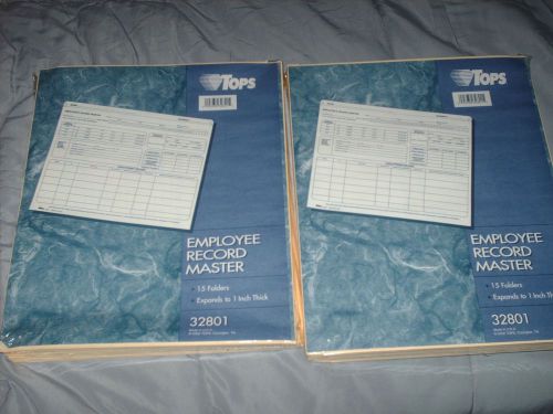 Tops Employee Record Master File Jacket - Letter 9.5&#034; X 11.75&#034;- 8.5&#034;