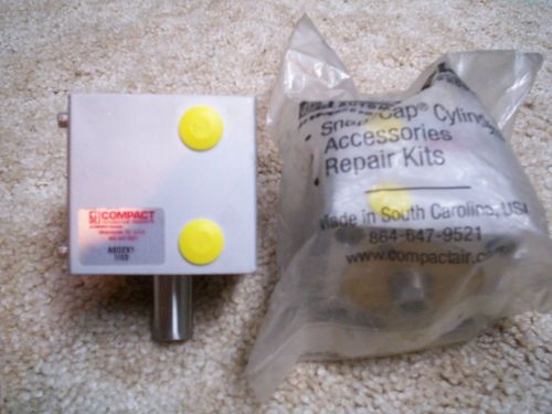 Compact Automation Products Snap Cap Cylinders ASD2X1 (Two) 1 inch Stroke New