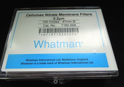 Whatman Nitrate Membrane Filters 100 Circles 47mm 0.2?m Cat No 7182-004