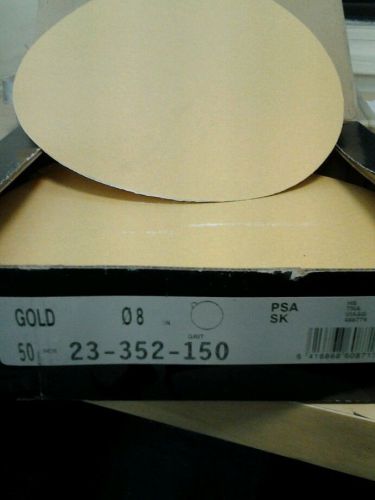 Mirka Gold 8&#034; Adhesive Back Sanding Discs 50 CT 150 Grit